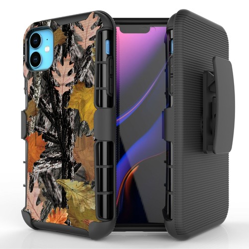 Rugged Hybrid Case + Holster w/Swivel Clip Shockproof Cover for iPhone 11 - Picture 7 of 50