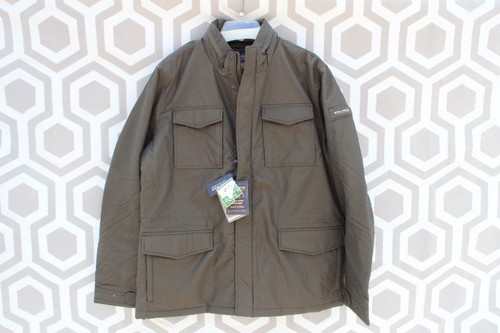 Veste de terrain de voyage homme Woolrich John Rich & Bros neuve avec étiquettes vert foncé 450 $ - Photo 1/7