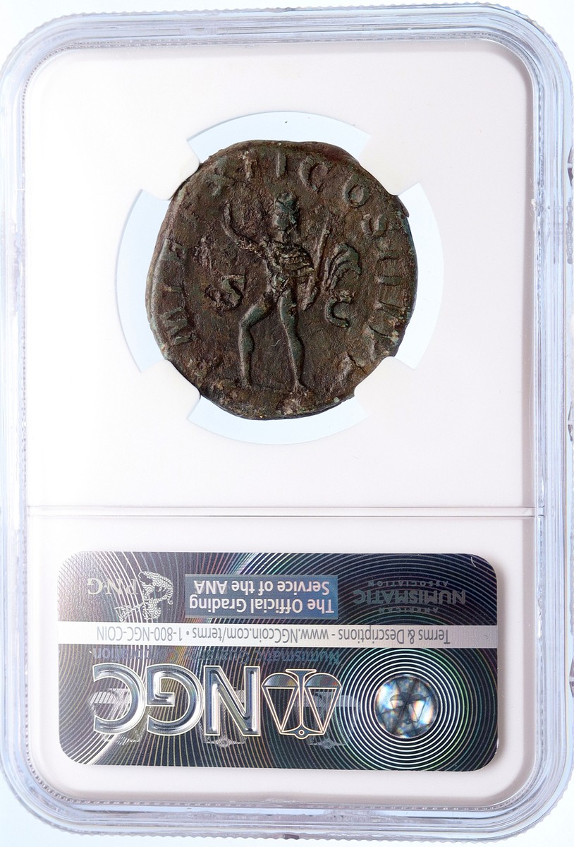 SEVERUS ALEXANDER 233AD Rome Sestertius Sol Ancient Roman Coin NGC