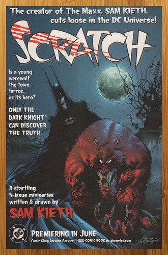 2004 DC Comics Scratch Vintage Print Ad/Poster Sam Kieth Batman ...