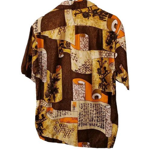 Vintage Hawaii Casuals von STAN HICKS Tribal Hawaiihemd Größe Large - Bild 2 von 3