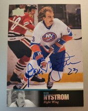 2020-21 UD SP Signature Edition Legends 97 Bob Nystrom Auto NY Islanders NHL
