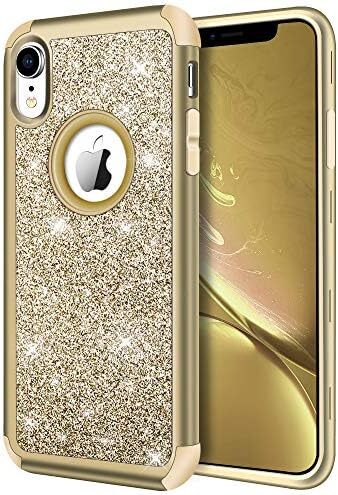 Compatible with iPhone XR Case, Heavy Duty Full-Body Defender Protective Bling G