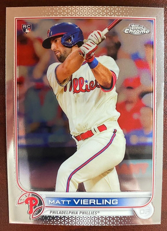 2022 Topps Chrome #181 Matt Vierling Rookie Philadelphia Phillies RC
