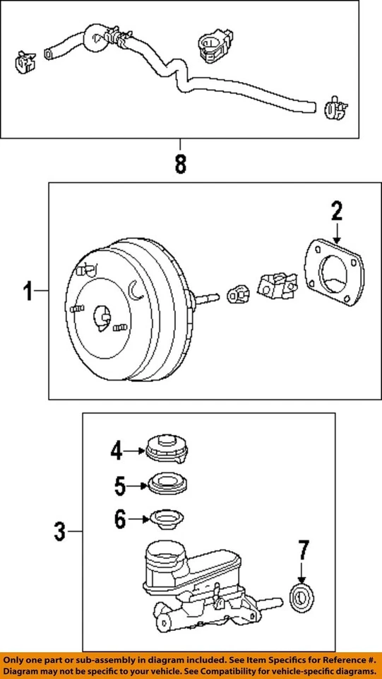 Cilindro maestro de freno usado se adapta a: Acura Tl 2009 grado A Foto 3 de 4