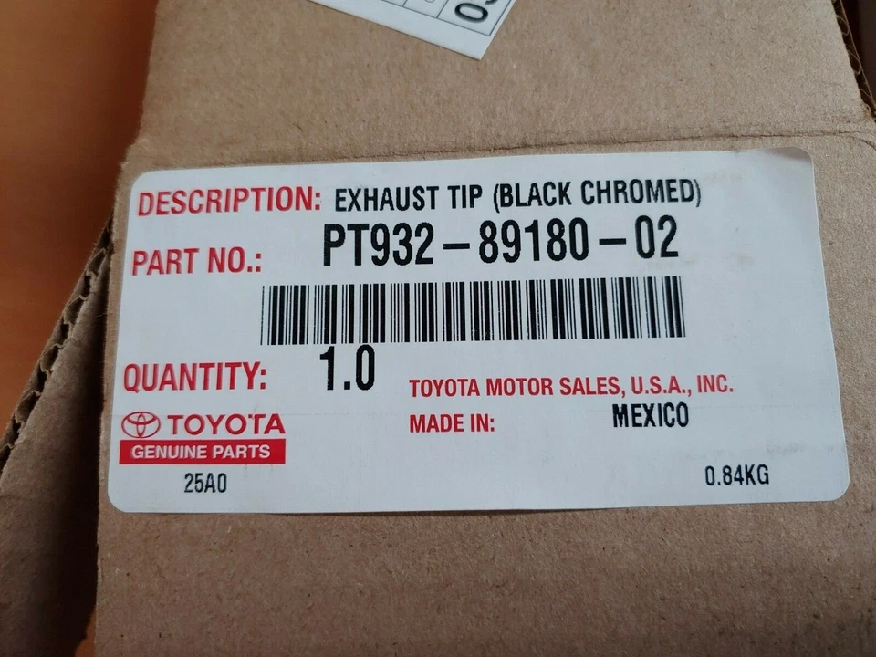 🔥 Punta de escape Toyota 4RUNNER cromada negra compatible con 4Runner 2010 2023 PT932-89180-02 Foto 2 de 2