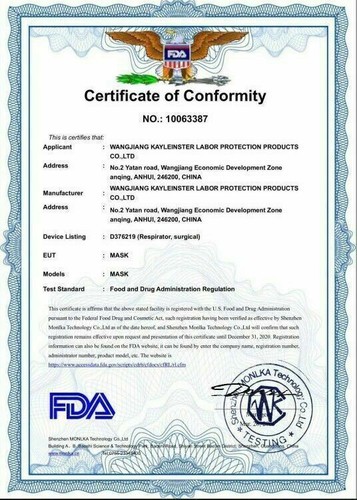 1/20/50/100/200 KN95 Black Face Mask 5-Layer CE Safety Approval FFP2 Disposable - Afbeelding 2 van 10