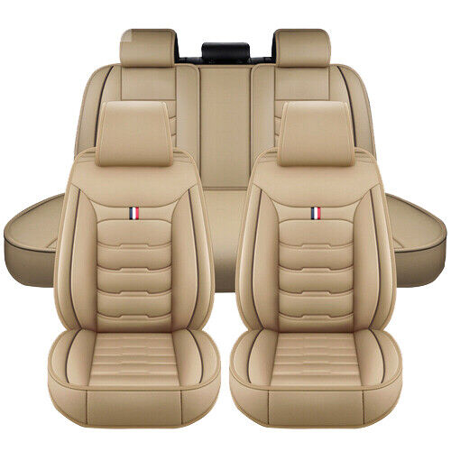 Leather Car Seat Cover 5-Sit Cushion For Honda Accord/Civic/CR-V/Clarity/Insight - Picture 28 of 29