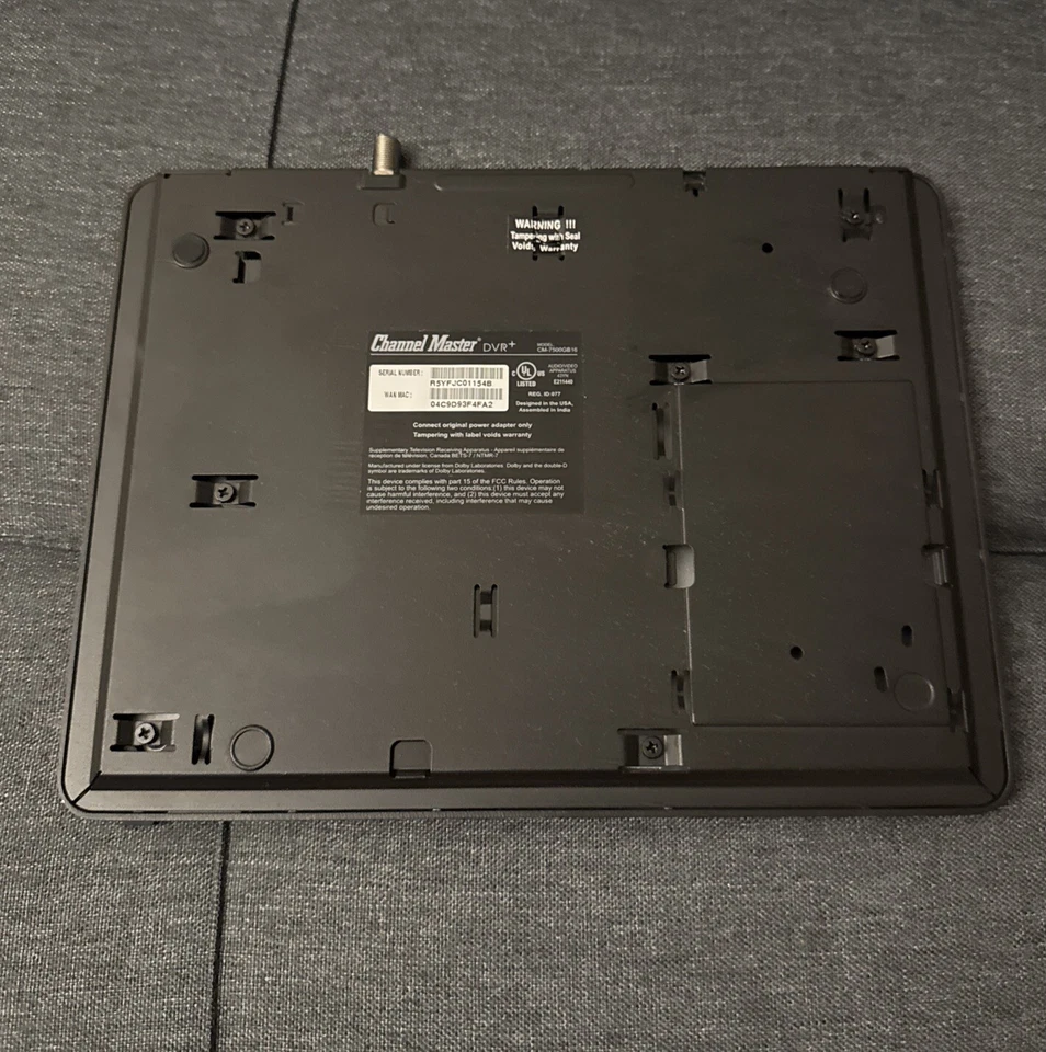 Channel Master DVR+ CM-7500GB16 DVR Only As Is READ DESCRIPTION  FOR PARTS - Image 2 of 4