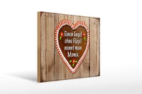 Holzschild Spruch 40X30Cm Engel Ohne FlüGel Nennt Man Mama