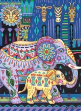 Ceramic Backsplash Tile Mural Wild Animal Kitchen/Bathroom - Mother and Child