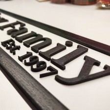 PERSONALISED WOODEN 3D RAILWAY STREET SIGN TRAIN SIGN CUSTOM FAMILY NAME SIGN, 