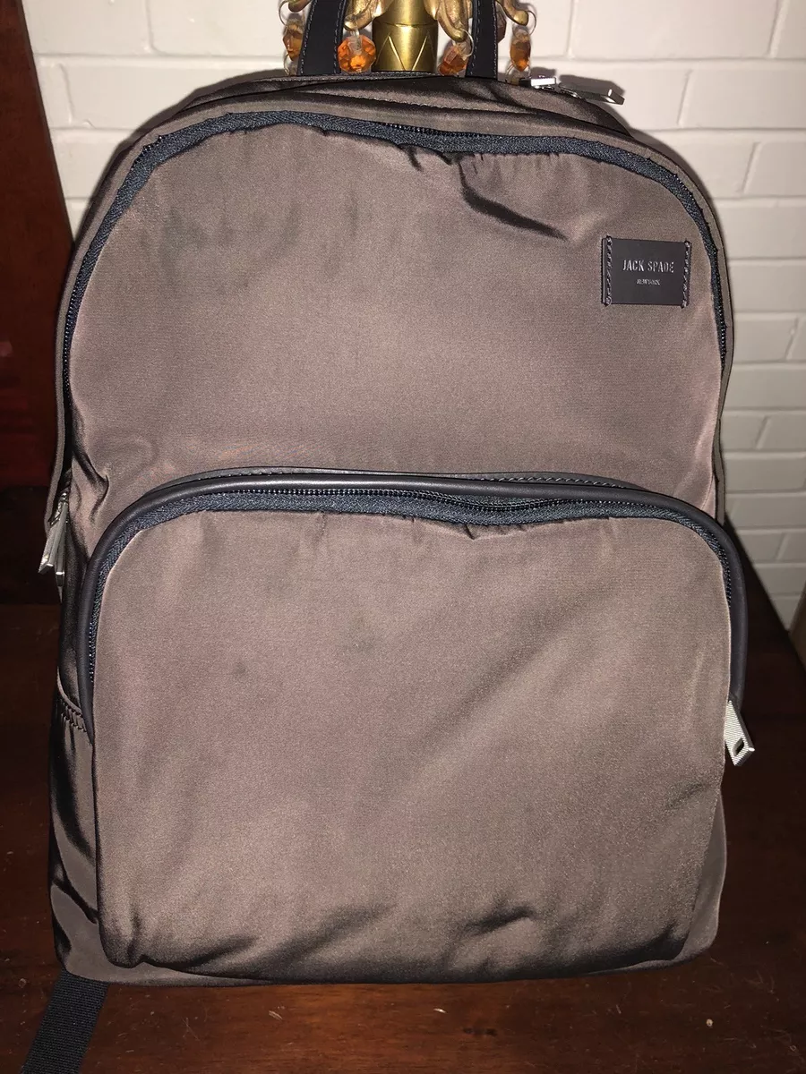 Jack Spade Nylon Quilted Backpack Black / Dark Gray | eBay
