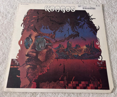 JOHN KONGOS: ''Kongos'':  1972 USED VINYL LP: WITH LYRIC SHEET INSERT: :  VG+/VG+