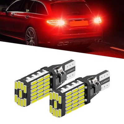 2pcs Bright Red Canbus LED Bulb For Car Backup Reverse Light 912 921 T15 W16W