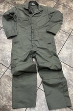 Vintage Big Mac Coveralls 40 Long OD Green Workwear Jumpsuit Scovill Zip Utility