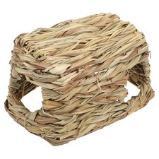 1Pcs Reusable Hamster Straw Hideaway Natural Straw Nest Plaything for Small Pets