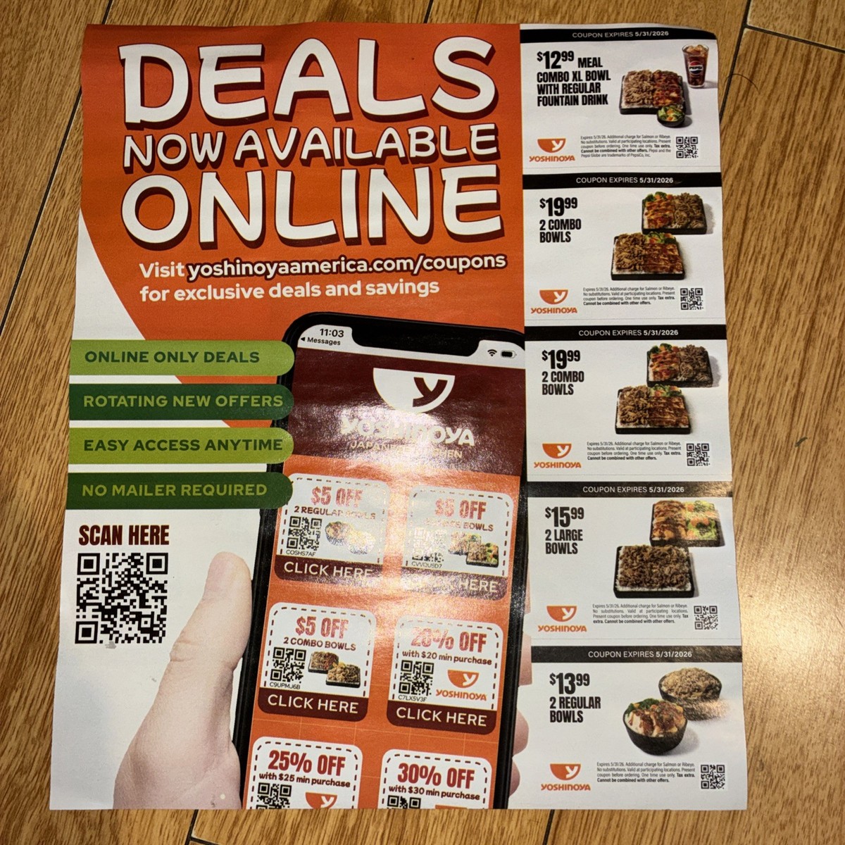 Yoshinoya Fast Food Coupons Exp. 5/31/26 | eBay