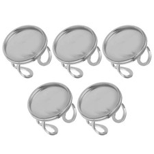 5 Pcs Ring Blank Base for Diy Blanks Adjustable Finger Rings Components