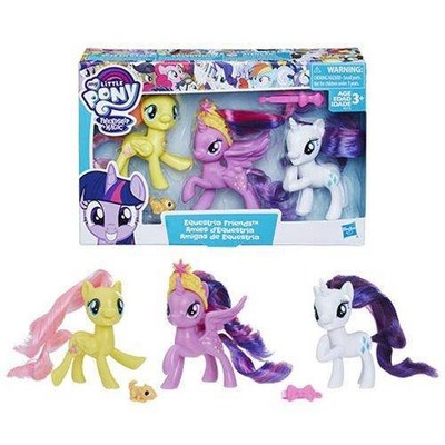 My Little Pony Equestria Friends Twilight Sparkle Rarity and Fluttershy