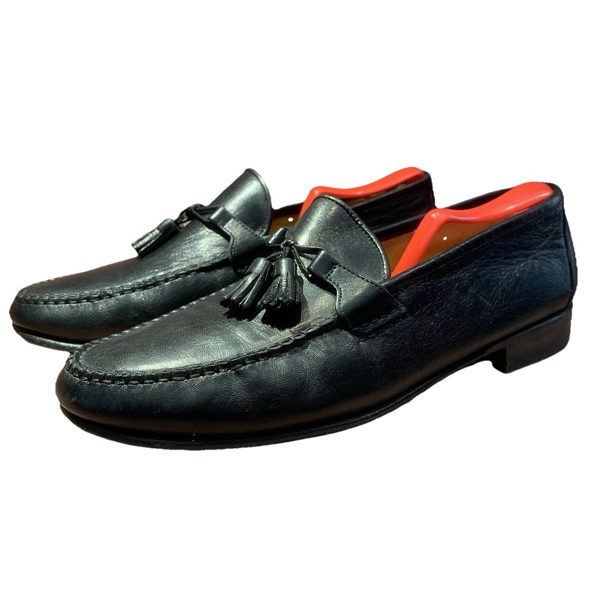 Allen Edmonds Urbino Black Loafer Slip-on Tassel 10.5 D Made  display picture 1