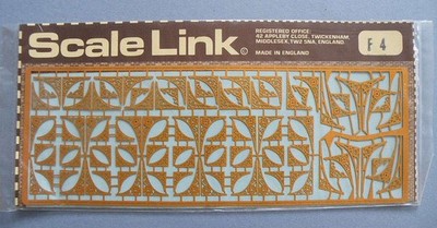 Scale Link 4mm Scale OO/EM Brass Etch / Fret Ref F4 - Cast Iron Style Brackets