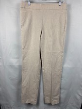 Liz Claiborne Womens Tan Heather Slimming Tummy Panel Pull-On Pants Size 10 NWT