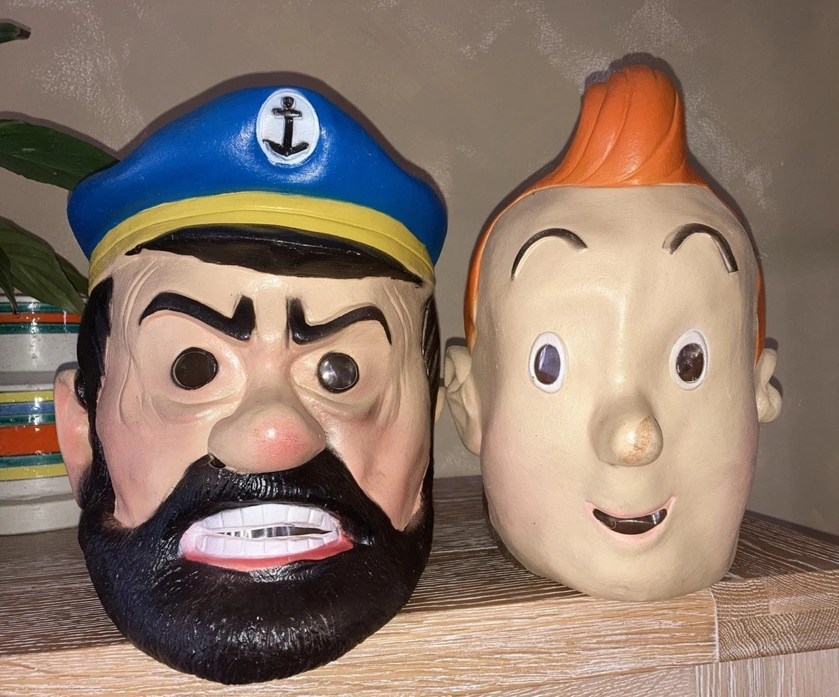 LOT ANCIEN MASQUE Cesar Personne Âge Papy Mamy Grand Père Mère Parent