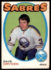 1971-72 O-Pee-Chee Dave Dryden Buffalo Sabres #159