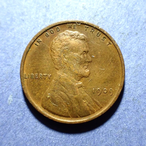 1909-VDB Lincoln cent  XF