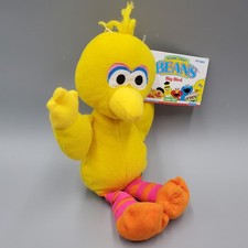 Big Bird Plush Bean Bag Doll Sesame Street Tyco 8 inch Yellow