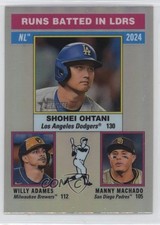 2025 Topps Heritage League Leaders Chrome Refractor Ohtani Machado Adames