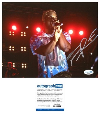 A$AP FERG  TRAP LORD  RAPPER AUTOGRAPH SIGNED ASAP 8x10 PHOTO -  ACOA COA