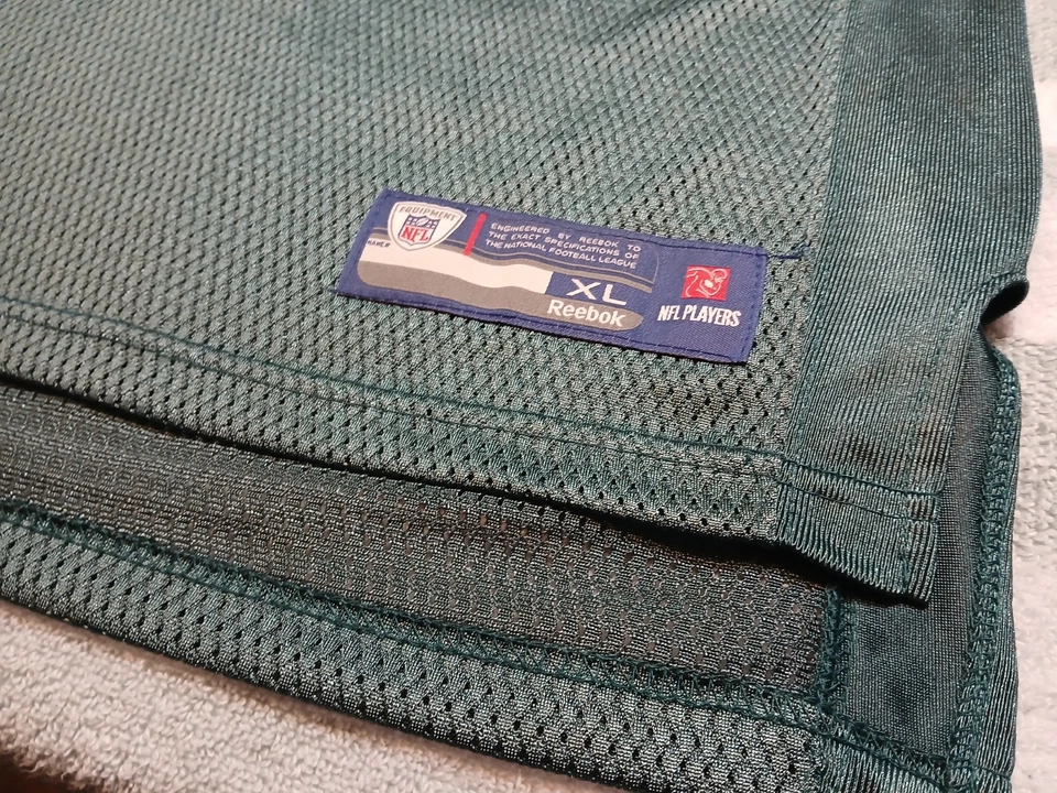  Camiseta Philadelphia Eagles Juvenil Extra Grande Verde Kevin Kolb Reebok NFLPA Foto 4 de 4