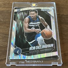 2024 Panini Prizm Black - Rob Dillingham Rookie - Numbered Ray Wave /249