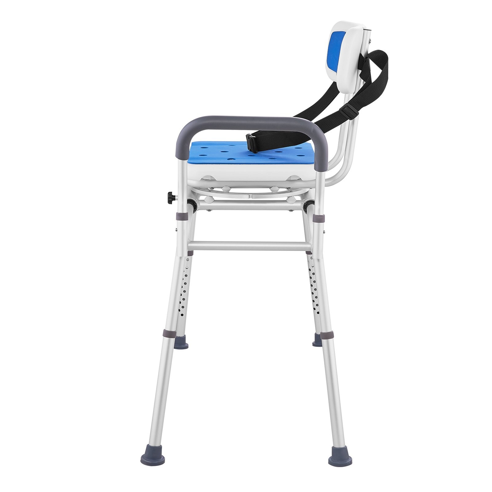 VEVOR Sliding Tub Transfer Bench with 360 Degree Swivel Seat, Height Adjustable