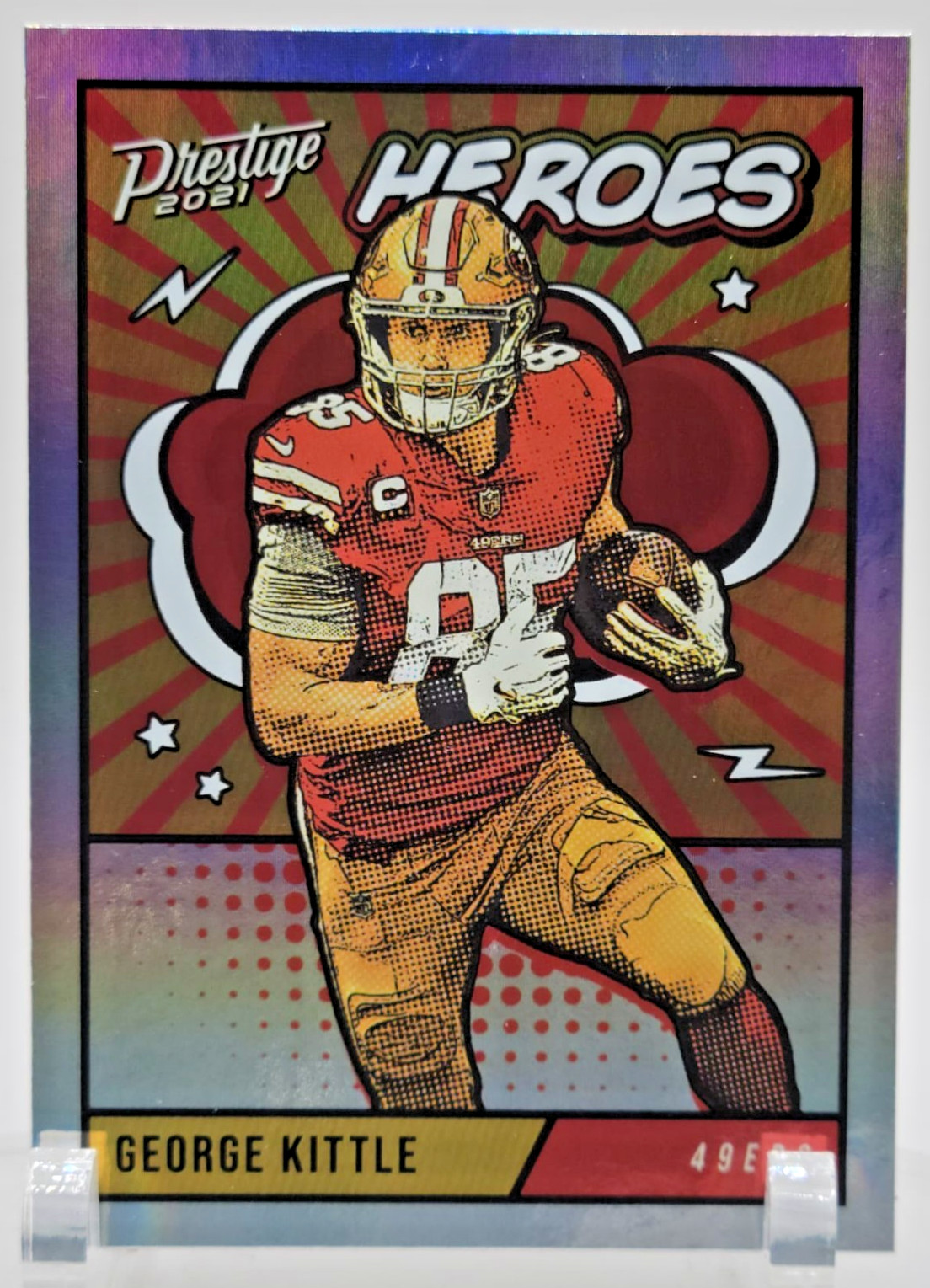 2021 Panini Prestige George Kittle Heroes #HE-15 San Francisco 49ers