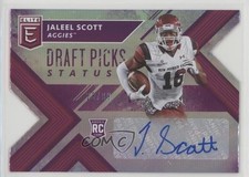 2018 Panini Elite Draft Picks Status Purple Die-Cut 28/99 Jaleel Scott Auto 0g4