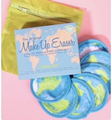 The Original MakeUp Eraser Around The World 7 Day Set & Laundry Bag Earth Day  