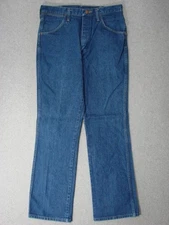 TI13421 USA **WRANGLER** 945NAV BOOT CUT JEANS 32x32 (msr 32"x32") DARK BLUE