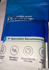 Koprez Size XL-2 Professional Grade Compression Foot Sleeve Ankle Black