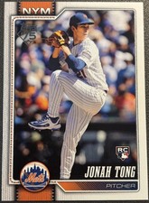 2026 Topps Jonah Tong #4 New York Mets ROOKIE Card! A41