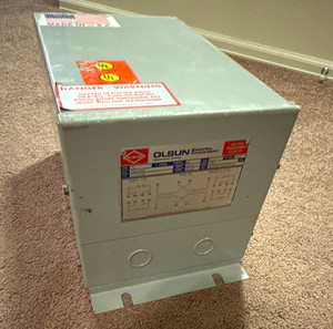 Olsun 10 kVA 1-Phase Dry Type Step-Down Transformer 240/480V to 120/240V