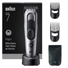 Braun Hair Clipper Series 7, HC7590, +5 Styling Tools - Grey FREE P&P - RRP: £75