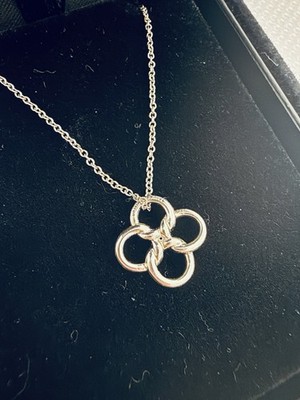 Tiffany Co PT950 Platinum Elsa Peretti Quadrifoglio Clover Leaf