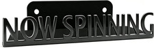 Now Spinning Vinyl Record Stand Wall Mount Album Player Display LP Shelf Black