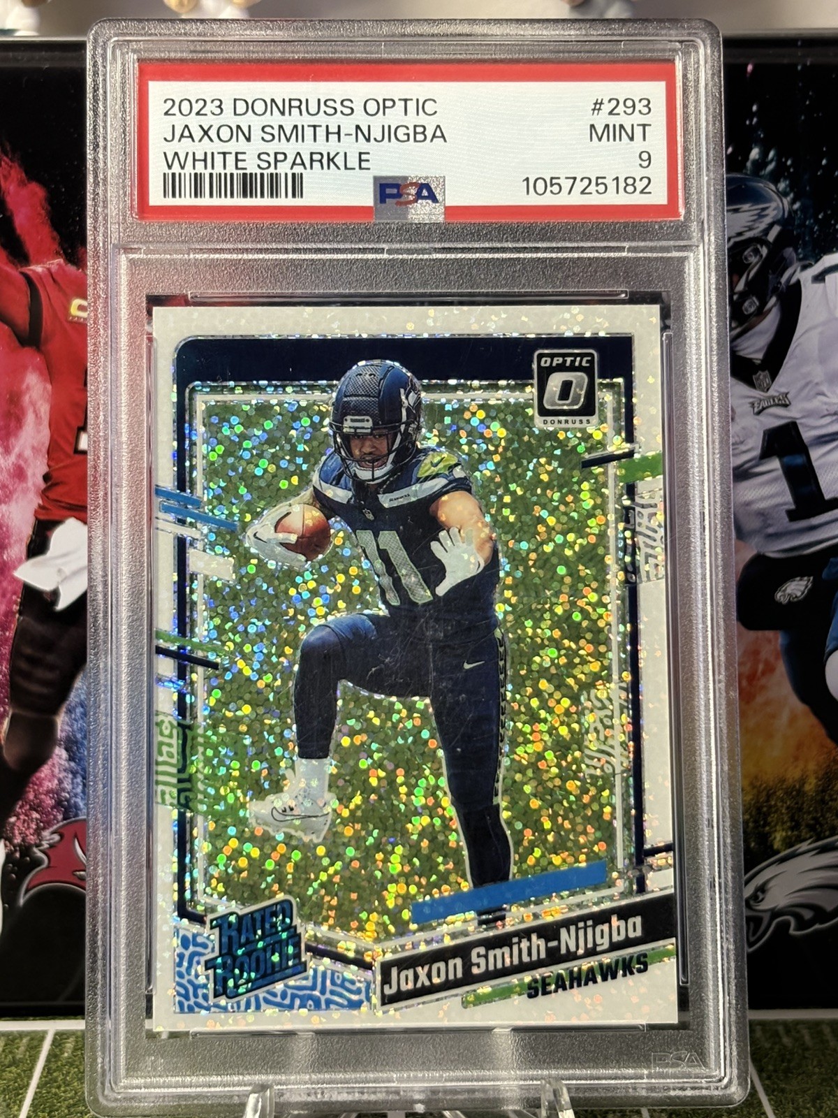 Donruss Optic 2023 Rated Rookie - Jaxon Smith-Njigba PSA 9 - White Sparkle #293