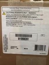 New Genuine OEM Whirlpool Refrigerator Ice Maker Assembly W10908391