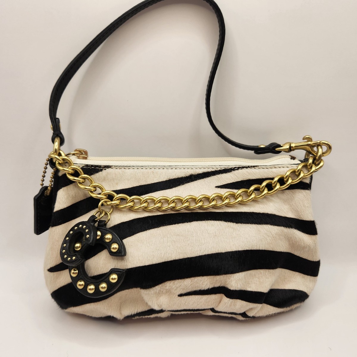 Coach Limited Edition Zebra Print Haircalf Small Hobo Bag 43266 | eBay