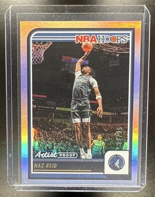 2023-24 Panini NBA Hoops Basketball Naz Reid TIMBERWOLVES #148 Artist Proof /25